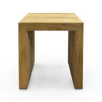 Messina Natural Teak Outdoor Side Table - Image 2
