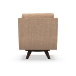 Transitional Scoop Arm Swivel Accent Chair - Image 5
