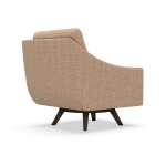 Transitional Scoop Arm Swivel Accent Chair - Image 4
