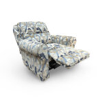 Casual Rolled Arm Power Recliner with Powered Headrest - Image 2
