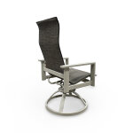 Elements Sling High Back Swivel Rocker Patio Chair - Image 4
