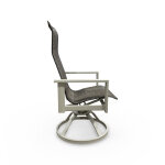 Elements Sling High Back Swivel Rocker Patio Chair - Image 3