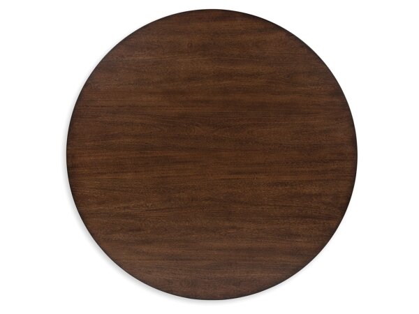 Karston Round Open Shelf Coffee Table with Casters - Image 5