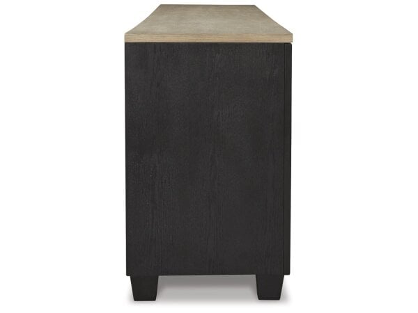 Foyer 83" Modern Farmhouse Two-Tone 2-Door Entertainment Console - Image 5