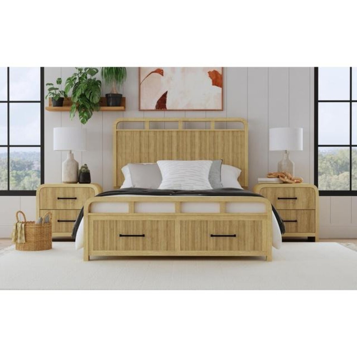 Ridgedale 2-Drawer Coastal Rounded Top Nightstand – Montgomery’s ...