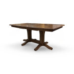Farmhouse 7-Piece Trestle Table Dining Set with Side and Armchairs - Image 3