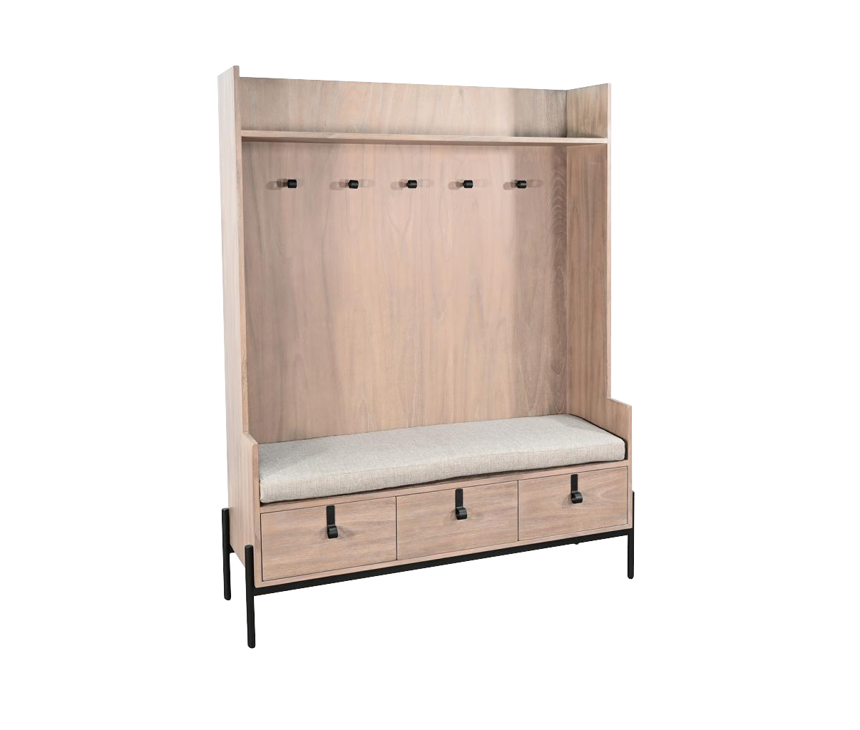 Alyssa Modern 3-Drawer Hall Tree with Bench