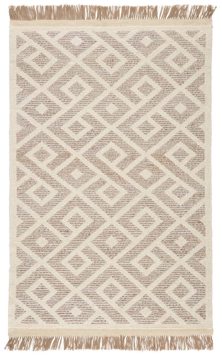 Citadel Swan Hand-Knotted Area Rug - 5' x 8'