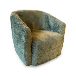 Dorset Contemporary Swivel Accent Chair - Green