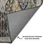 Hatay Black Luxury Washable Rug - 5' x 7'6" - Image 3