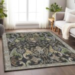 Hatay Black Luxury Washable Rug - 5' x 7'6" - Image 2