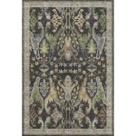 Hatay Black Luxury Washable Rug - 5' x 7'6"