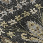 Hatay Black Luxury Washable Rug - 5' x 7'6" - Image 5