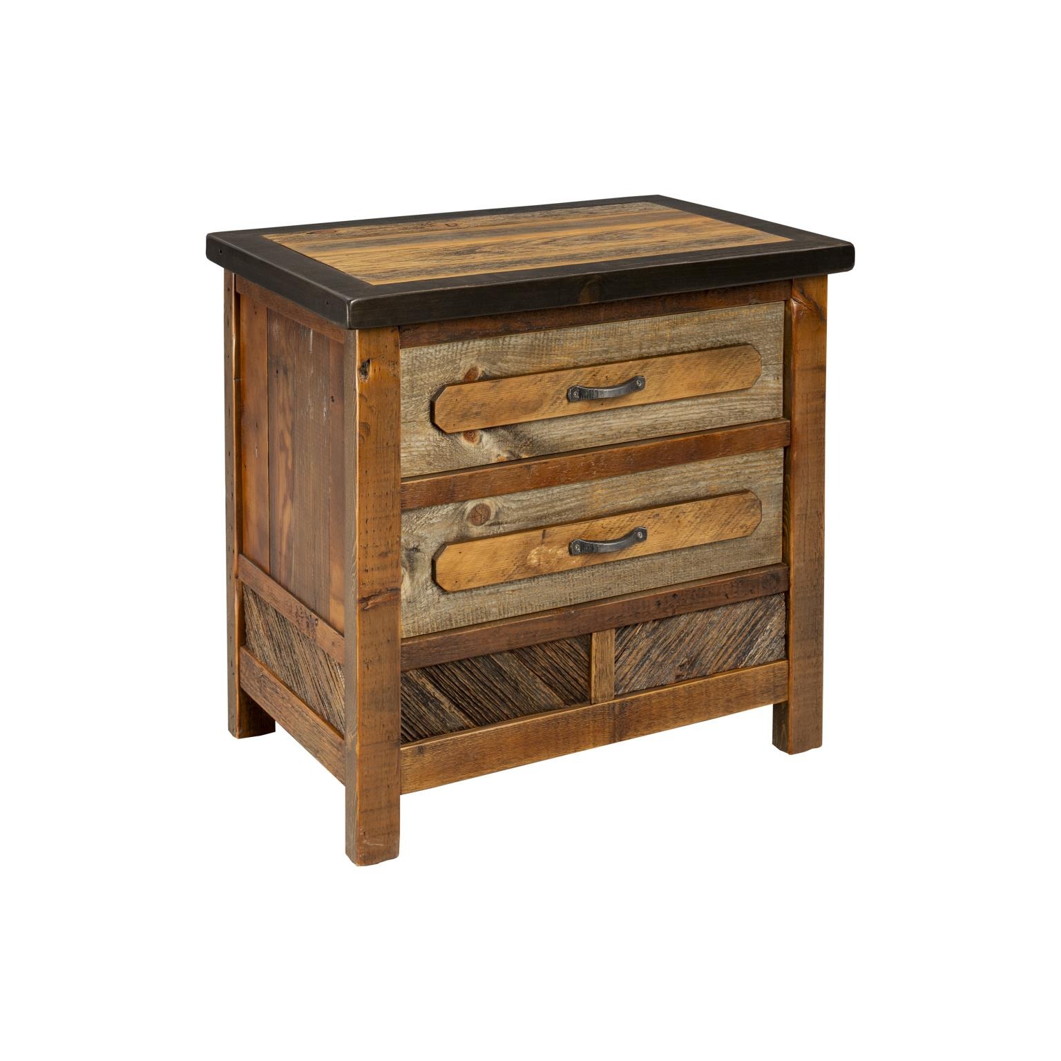 Jackson Hole Rustic 2-Drawer Nightstand