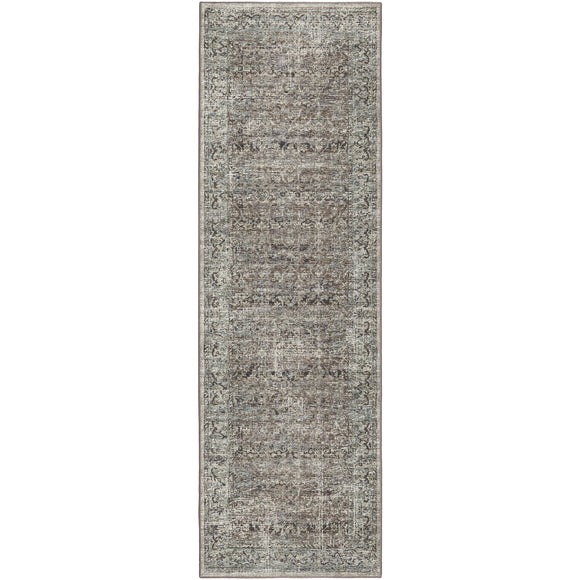 Jericho Mushroom Prismatic Color Runner Rug - 2'6" x 10'