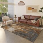 Kochi Rust Luxury Washable Rug - 8' x 10' - Image 2