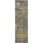 Kochi Gray Luxury Washable Runner Rug - 2'3 x 7'6"