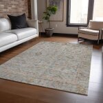 Ravenna Taupe Luxury Washable Rug - 5' x 8' - Image 2