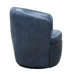 Barceno Swivel Accent Chair | Navy - Image 5