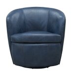 Barceno Swivel Accent Chair | Navy - Image 4