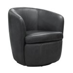 Barceno Swivel Accent Chair | Black