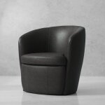 Barceno Swivel Accent Chair | Black - Image 9