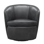 Barceno Swivel Accent Chair | Black - Image 2
