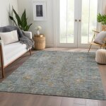 Solace Teal Luxury Washable Rug - 5' x 7'6" - Image 2