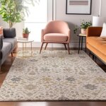 Tabrook Ivory Luxury Washable Rug - 5' x 7'6" - Image 2