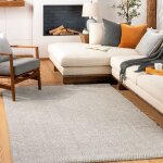 Gavic Light Grey Woven Area Rug - 5'3" x 7'3" - Image 2