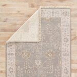 Folded corner of Liberty Pelican Area Rug