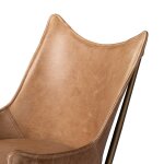 Truman Modern Leather Desk Chair with Swivel Base - Image 7