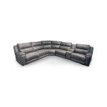 Modern Casual 6-Piece Power Reclining Leather Sectional - Image 4