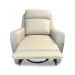 Modern Duo-Powered Swivel Glider Recliner - Light Grey - Image 3