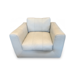 Remi Leather Swivel Accent Chair - Image 2