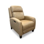 High Leg Triple-Power Leather Recliner