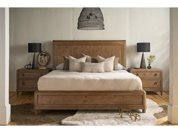 Griffin Modern Rustic Panel Bed - King Bed - Image 3