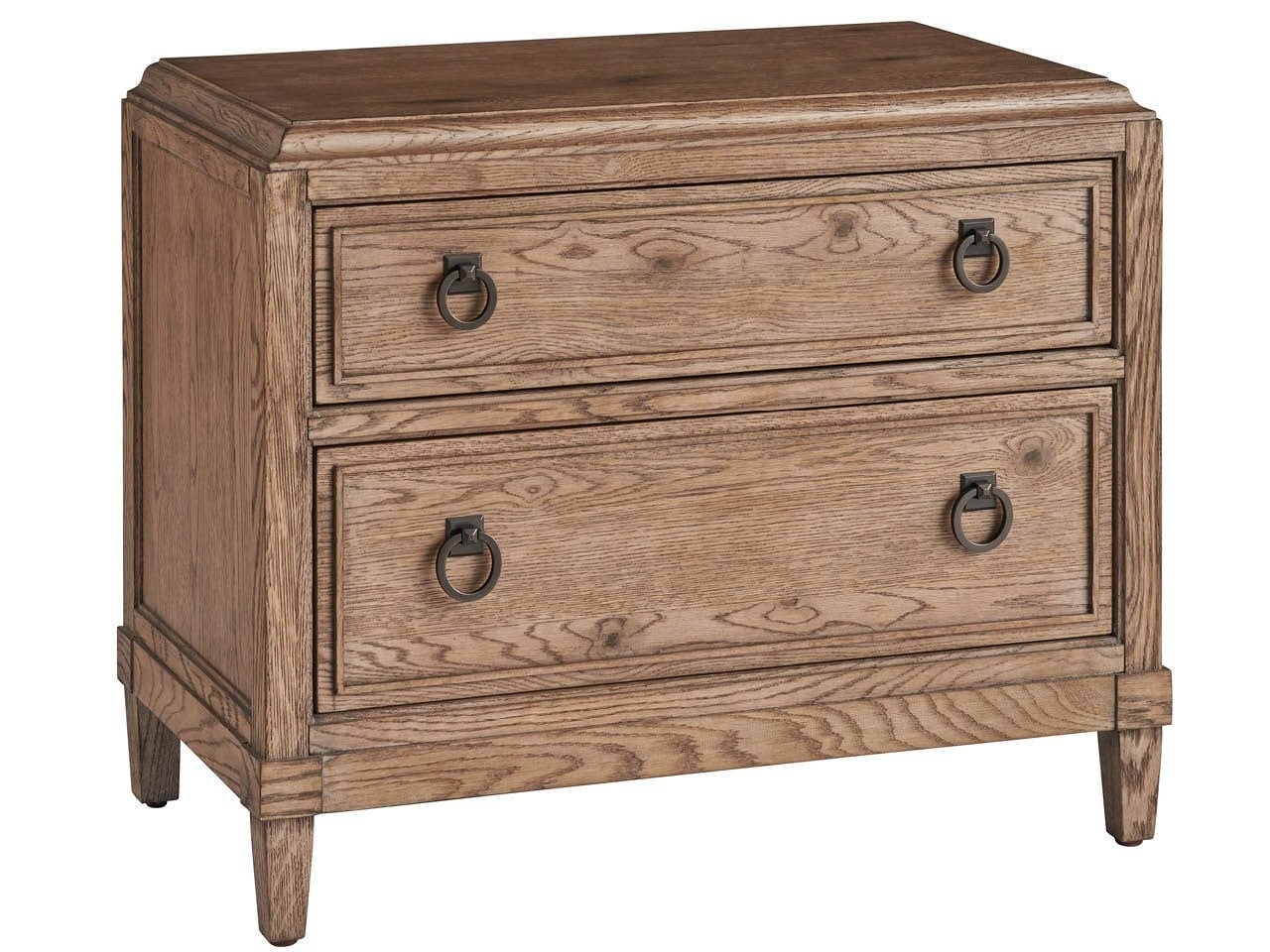 Griffin Modern Rustic 2-Drawer Nightstand