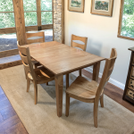 Modern 5-Piece Dining Set with 48" Dining Table - Image 7
