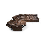 6-Piece ZeroGravity Power Leather Sectional - Image 2