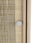 Small Coastal Caned Accent Cabinet - Image 6