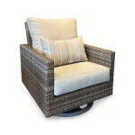 Bungalow Rattan Swivel Patio Chair