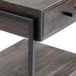 Beckett 2-Drawer Side Table with Open Shelf - Image 5