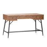 Nolan Burnished Oak Writing Desk
