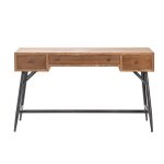 Nolan Burnished Oak Writing Desk - Image 2