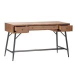 Nolan Burnished Oak Writing Desk - Image 3