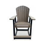 Counter Height Adirondack Dining Chair - Weatherwood - Image 2