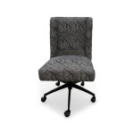 Maze Upholstered Desk Chair with Casters - Image 2