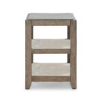 Millstone Rustic Two-Tier Chairside Table with Open Shelves