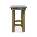 Modern Rustic Upholstered Stool - Image 2